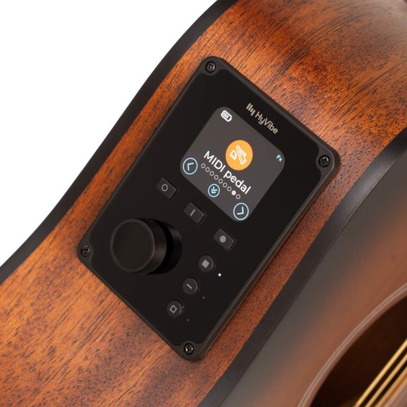 Cort Earth Go HyVibe - Open Pore Brown Burst